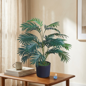 artificial palm plant areca dark green 2.5 ft