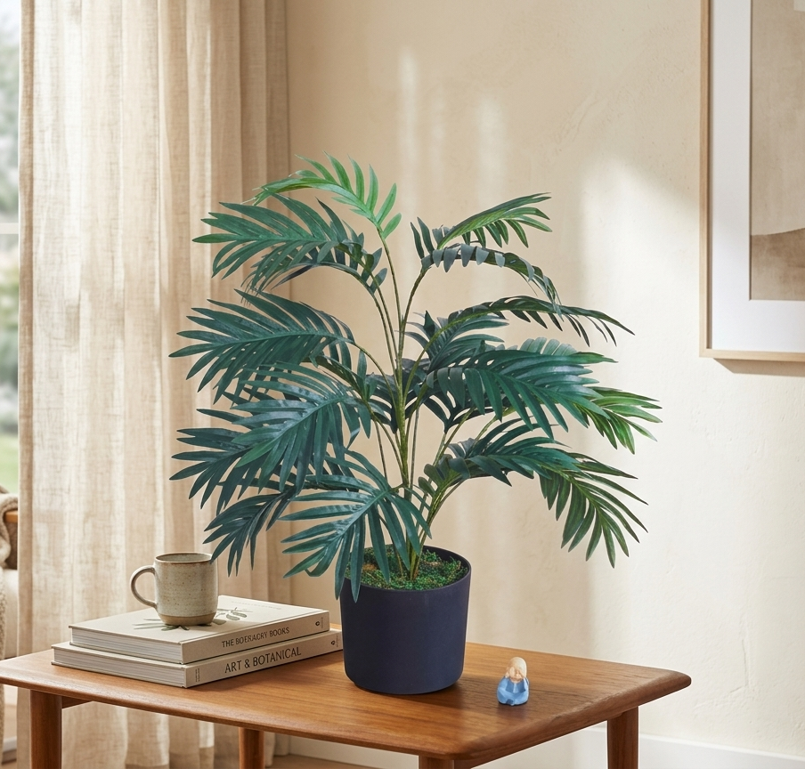artificial palm plant areca dark green 2.5 ft artificial palm plant areca dark green 2.5 ft