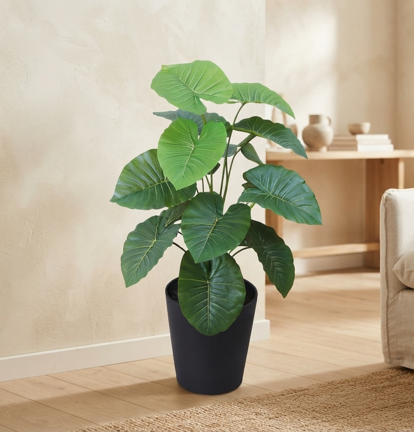 artificial plant leaf alocasia 2.5 feet artificial plant leaf alocasia 2.5 feet