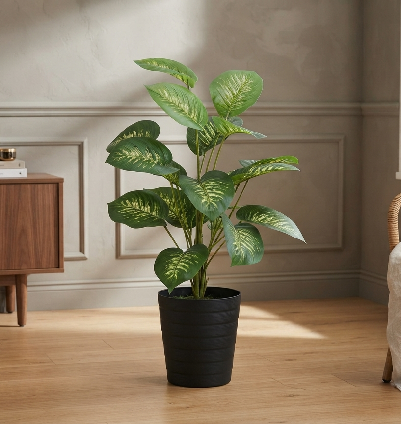 artificial plant dieffenbachia 2.5 feet artificial plant dieffenbachia 2.5 feet