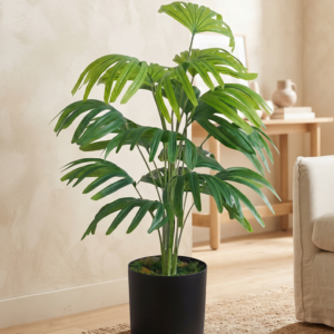 artificial plant leave raphis green 2.5 feet