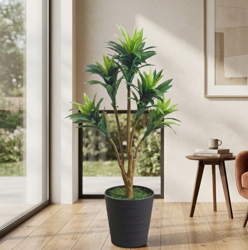 artificial plant dracaena green 2.8 feet artificial plant dracaena green 2.8 feet