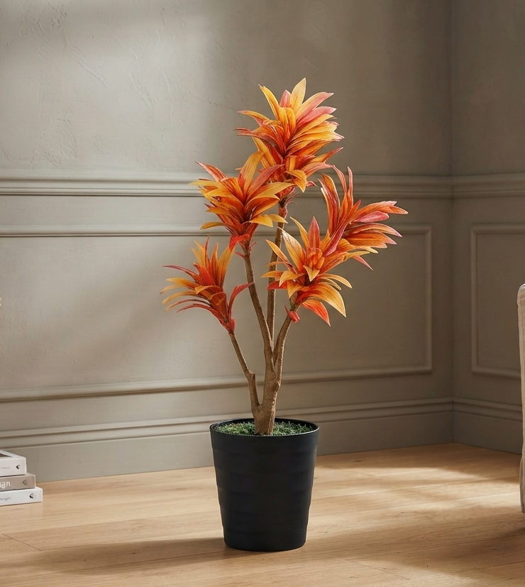 artificial plant dracaena orange 2.8 feet artificial plant dracaena orange 2.8 feet