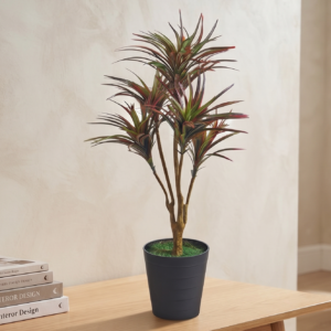 artificial plant yucca red 3 feet