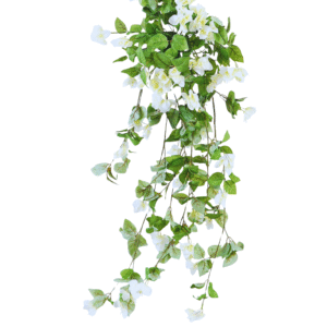 artificial hanging plants & creepers bougainvillea white