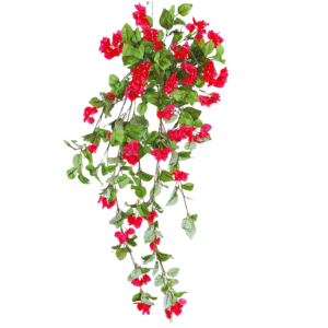artificial hanging plants & creepers bougainvillea rani pink