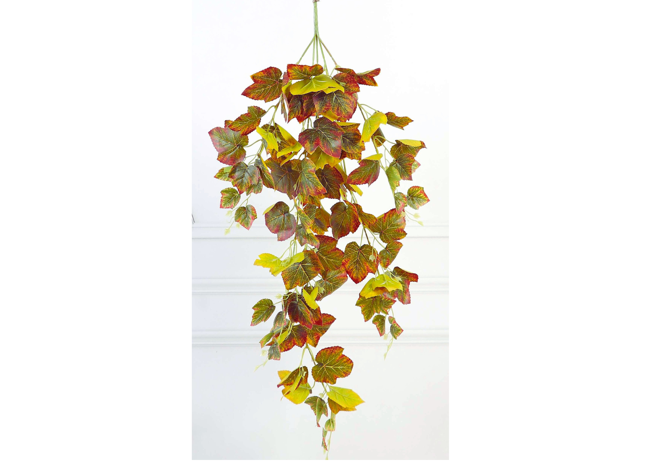 artificial hanging creeper plant grape autumn maple green red leaves artificial hanging creeper plant grape autumn maple green red leaves