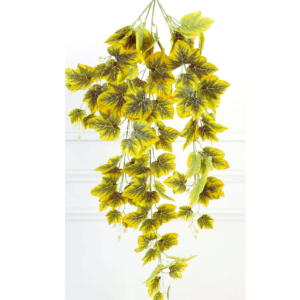 artificial hanging plant – grape yellow green maple leaves