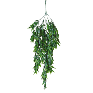 artificial creeper & hanging plant bamboo dark