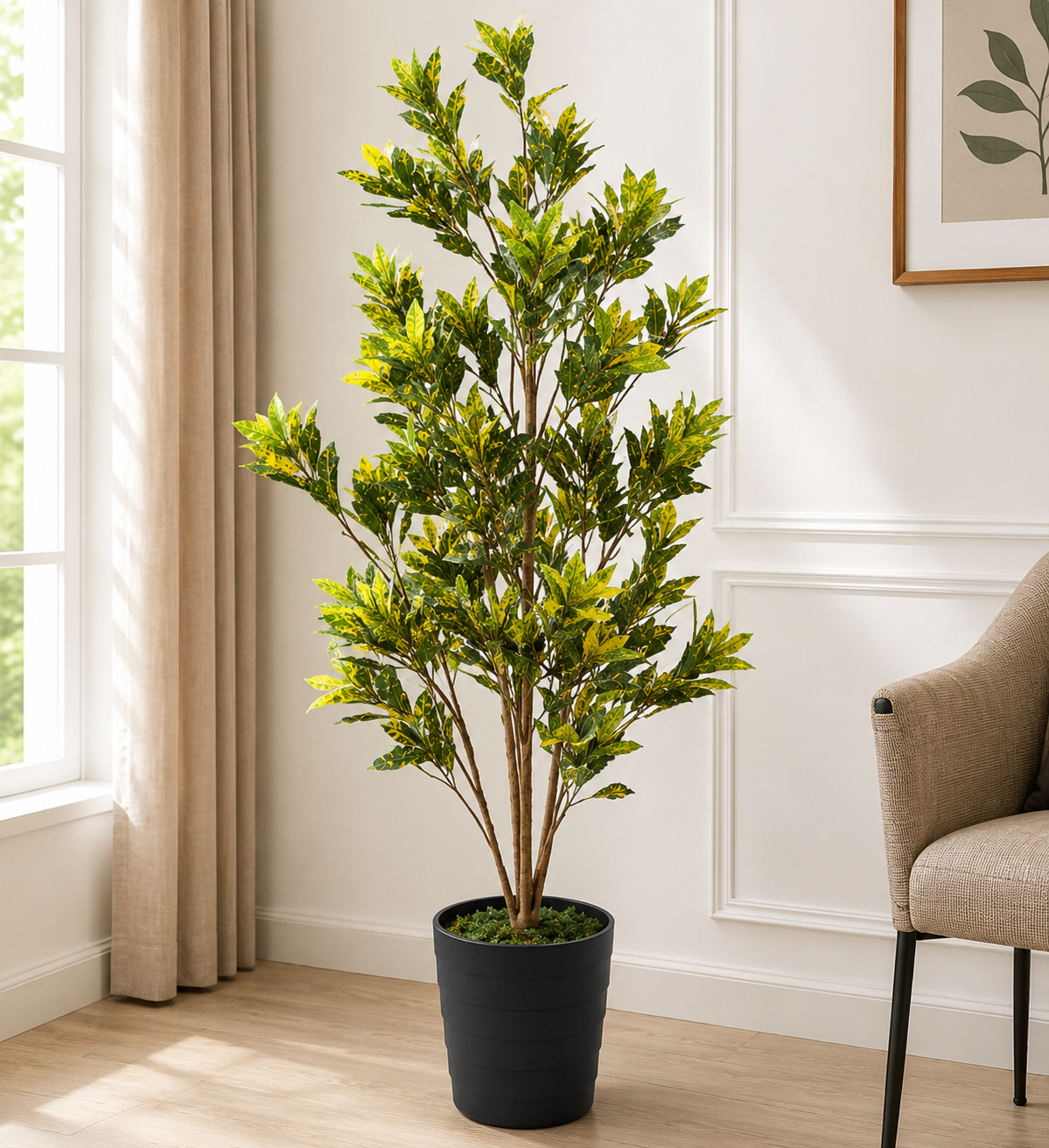 yellow croton artificial plant yellow croton artificial plant