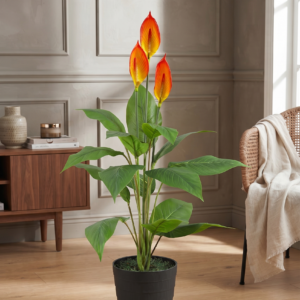 spathiphyllum orange artificial plant