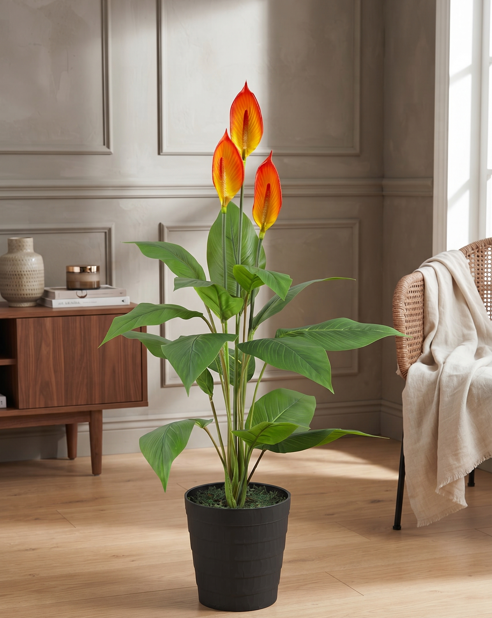 spathiphyllum orange artificial plant spathiphyllum orange artificial plant