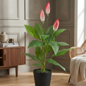 spathiphyllum pink artificial plant