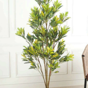 yellow croton artificial plant