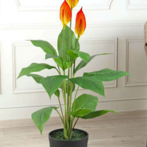 spathiphyllum orange artificial plant