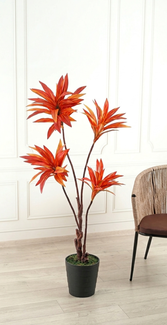 Cordyline Orange Artificial Plant Cordyline Orange Artificial Plant